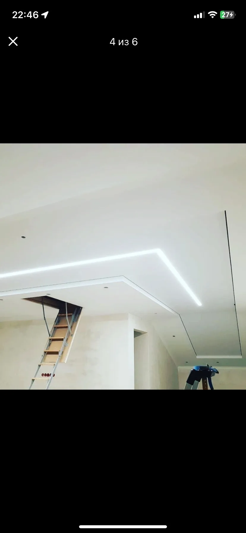 Многоуровневый потолок с LED-подсветкой
